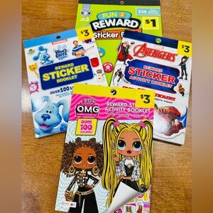 New Assorted Stickers and Activity Books for Kids and for teachers too! Lot of 7